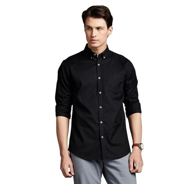 Symbol Premium Men's Stylish Solid All Day Fresh Buttondown Casual Shirt