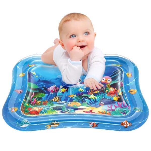 Mini Wonders Inflatable Water Play Mat, Baby Tummy Time Mat, Safe BPA-Free, 0-12 Months